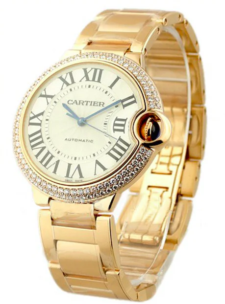Cartier Ballon Bleu 36mm 18k Watch Automatic